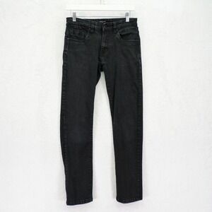 Kenneth Cole New York Slim Fit Black Denim Jeans 28 / 29.5 Low Rise